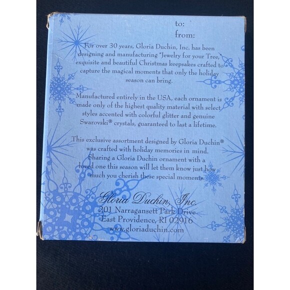 Collectible Christmas Military Ornament by Gloria Duchin Crystallized Swarovski - Picture 3 of 4